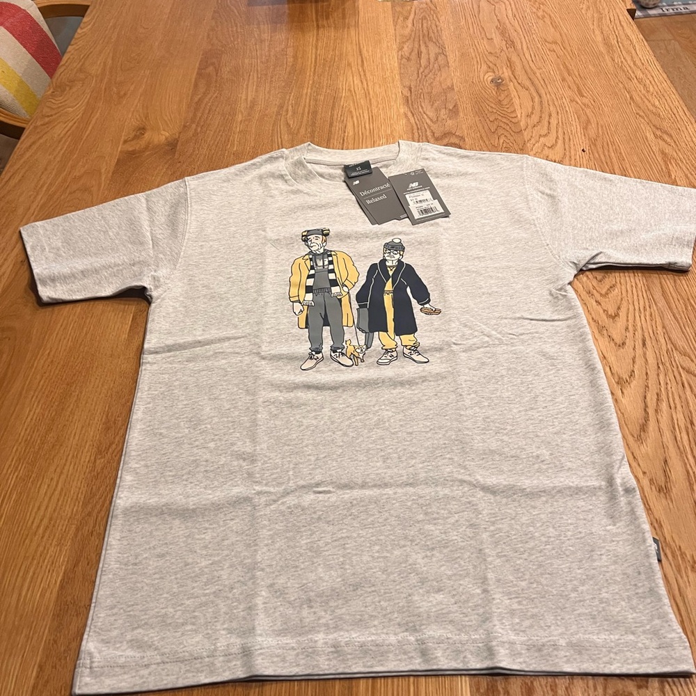 New Balance Light Gray Graphic Tee